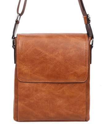 Mens Messenger Crossbody Bag C5-2028 BROWN